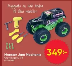 Monster -  Jam Mechanix Grave Digger, 1:18 4421-90965