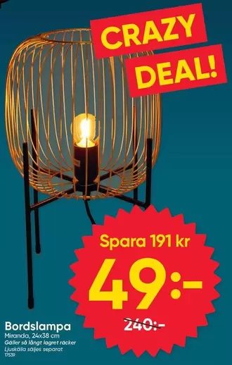 Bordslampa