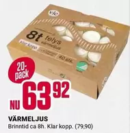 8t telys värmeljus