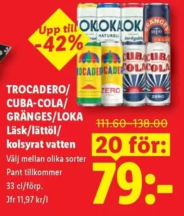 Trocadero/ Cuba-Cola/ Gränges/ Loka
