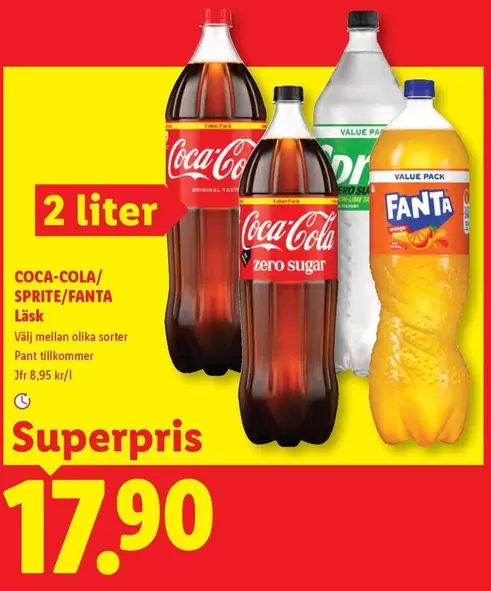 coca-cola - COCA-COLA/ SPRITE/ FANTA Läsk