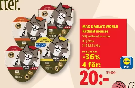 Kattmat mousse