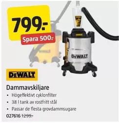 Dewalt - Dammavskiljare