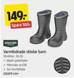 Varmfodrade stövlar barn