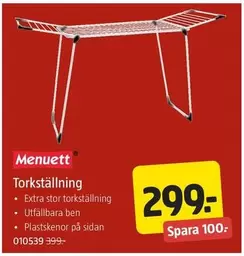 Extra - Torkställning