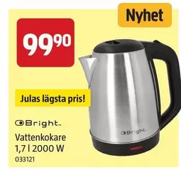 Vattenkokare 1,7 l 2000 W 033121