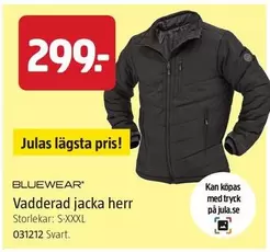 Bluewear - Vadderad jacka herr 031212 Svart