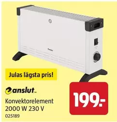 Konvektorelement 2000 W 230 V 025189