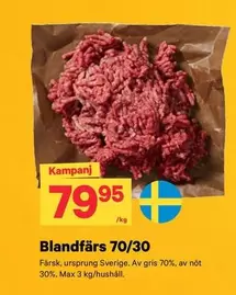 Blandfärs 70/30