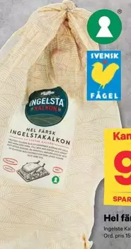 Ingelsta kalkon - Hel Farsk Ingelstakalkon