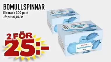 Eldorado - BOMULLSPINNAR 300-pack