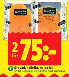 Gravad, kallrökt, najad lax