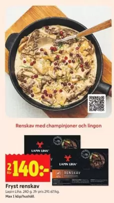 Fryst renskav