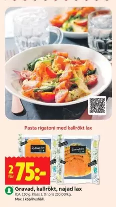 Gravad, kallrökt, najad lax