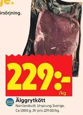 Älgryggkött