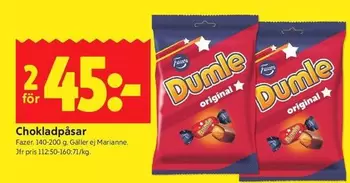 Dumle - Chokladpåsar