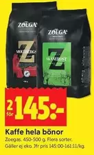 Zoegas - Kaffe hela bönor