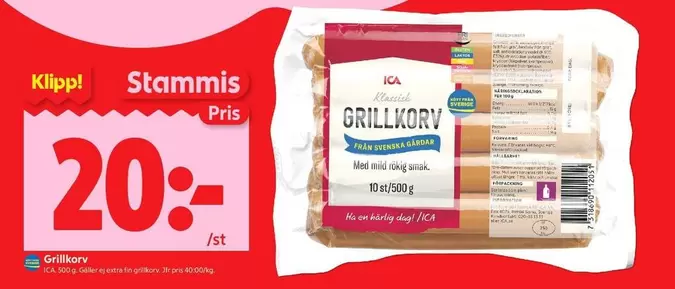 Extra - GRILLKORV