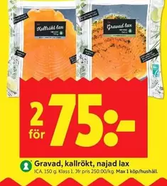 Gravad, kallrökt, najad lax