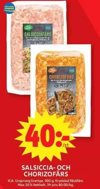 Pride - Salsiccia- och Chorizofärs