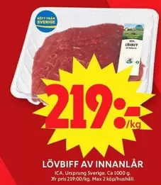 LÖVBiff av innanlår