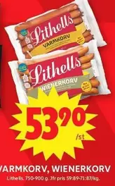 Lithells - Varmkorv, Wienerkorv