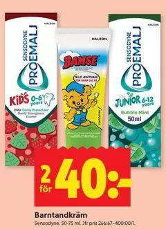 sensodyne - Barnatandkräm