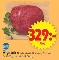 Älgstek Norrlandsvilt
