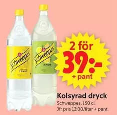 Schweppes - Kolsyrad dryck