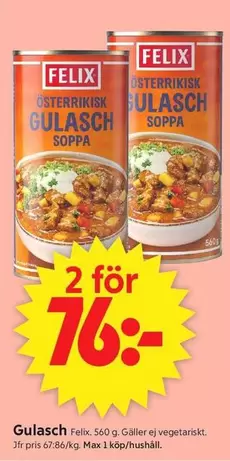 Felix - Gulasch Soppa