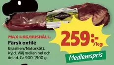 Naturkött - Färsk oxfilé