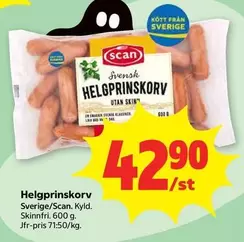 Scan - Helgprinskorv