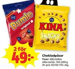 Dumle - original, KINA SNACKS