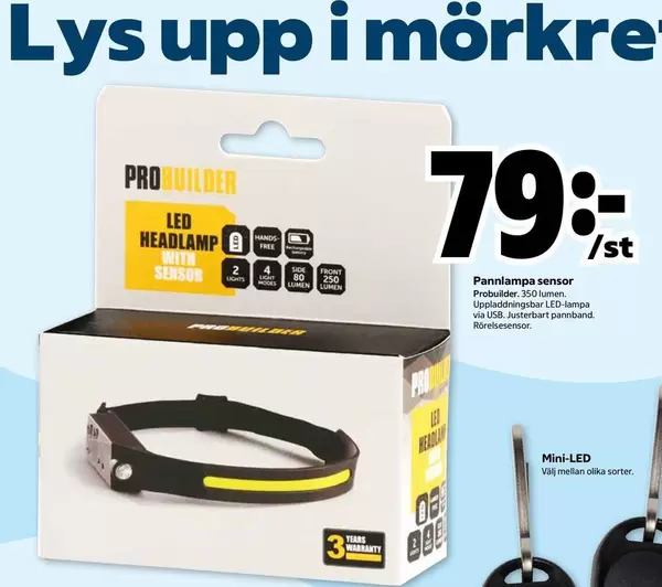 Via - LED Headlamp with Sensor