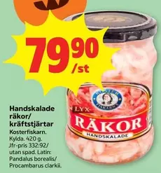 PANDALUS - Handskalade räkor/kräftstjärtar