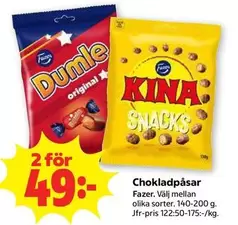 Dumle - original, KINA SNACKS