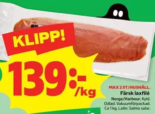 Färsk laxfilé