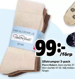 pierre robert - Ullstrumpor 3-pack