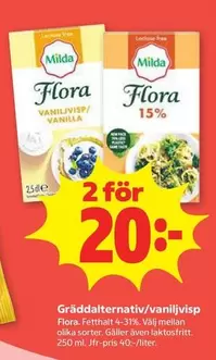 Milda - Flora Vaniljpvisp/Vanilla 15%