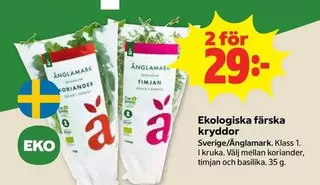 Änglamark - Ekologiska färska kryddor
