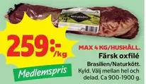 Naturkött - Färsk oxfilé