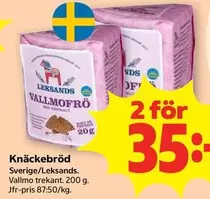 Leksands - Knäckebröd Vallmo