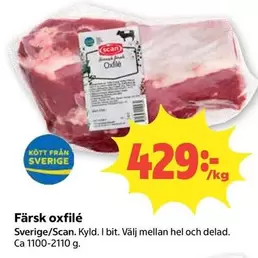 Scan - Färsk oxfilé