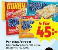Billys - Pan pizza/piroger
