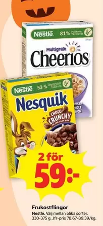 Nestlé - Cheerios, Nesquik