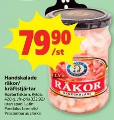 PANDALUS - Handskalade räkor/kräftstjärtar