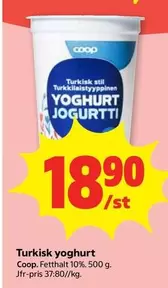 Coop - Turkisk yoghurt
