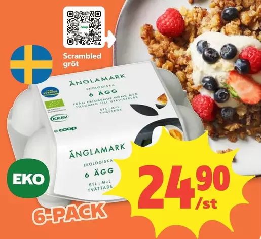 Änglamark - Ekologiska 6 Ägg