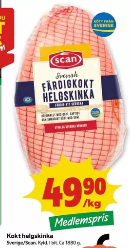 Scan - Kokt helgskinka
