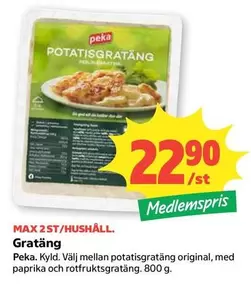 Peka - Potatisgratäng